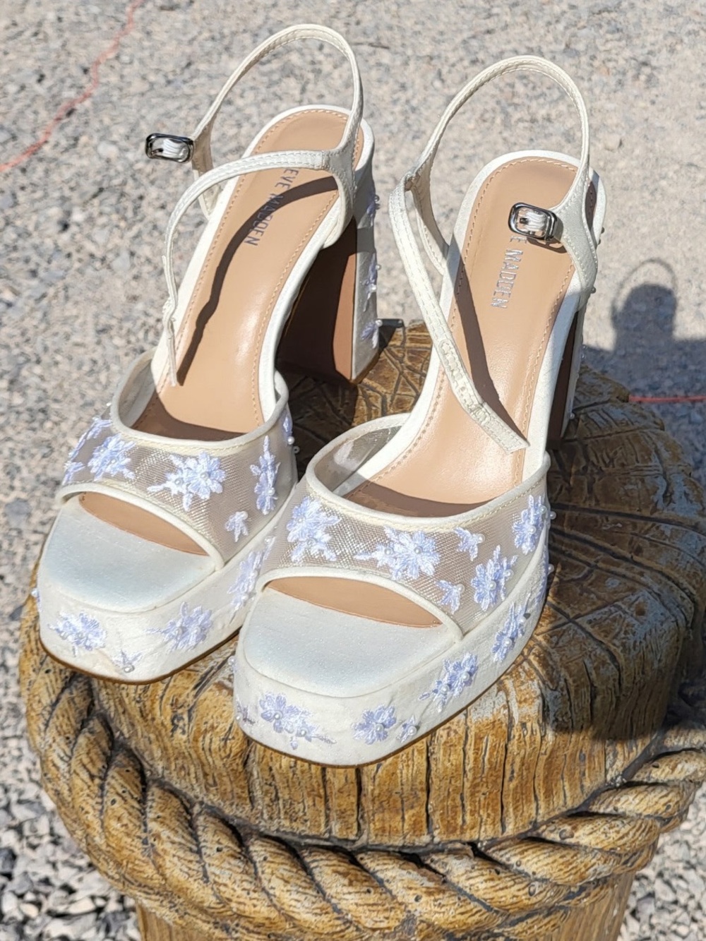 Steve Madden Liandra Embellished Platform Sandals - Picture 7 of 7